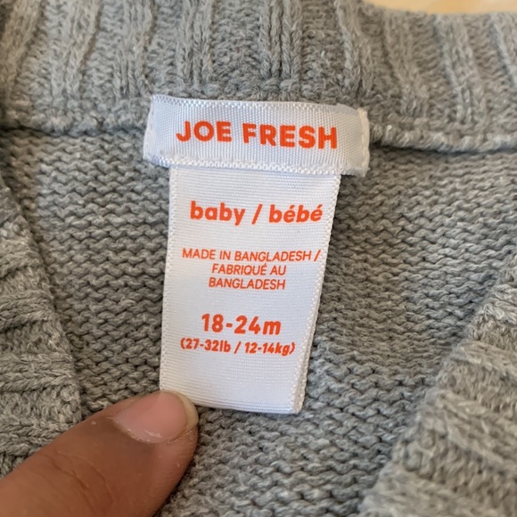 Joe Fresh and H&M Gray Cardigans in Sizes 12-18M and 18-24M - Picture 8 of 12